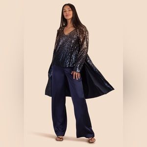 TRINA TURK Sequin Ombré JACKET MOONSTONE/MIDNIGHT.See matching dress LISTING